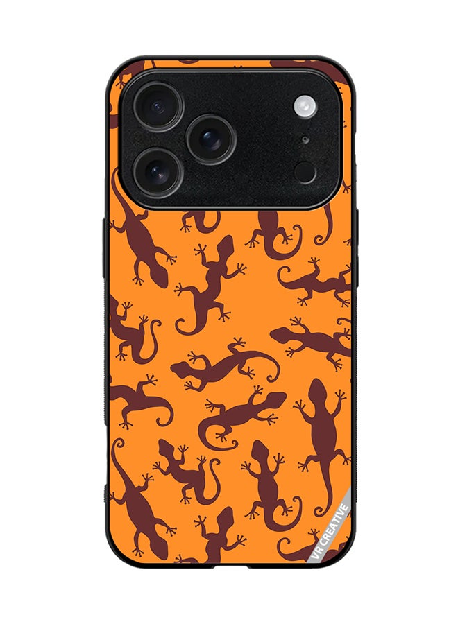 VR CREATIVE Protective Case Cover For Apple iPhone 17 Pro Gecko Animal Design Multicolour