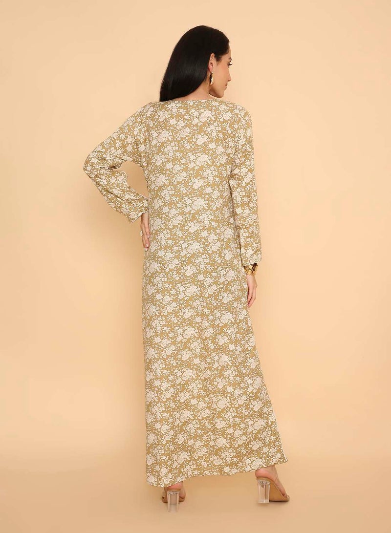 HANA & SARA Elegant long stylish arabic jalabiya dress for women - Image 2