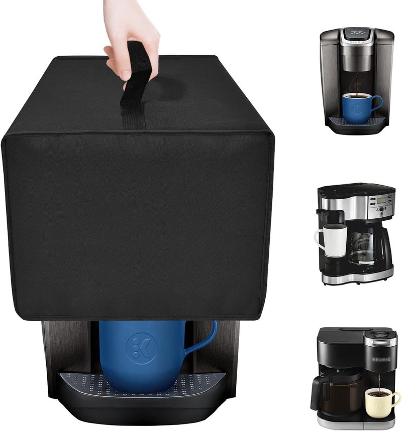 NUENSS-ROR غطاء غبار ماكينة القهوة لـ Keurig K-Duo Single Serve K-Cup Pod & Carafe Coffee Maker / Keurig K-Elite Single-Serve K-Cup Pod Coffee Maker (K-Elite) / Hamilton Beach 2-Way 12 Cup Drip Coffee Maker - Image 1