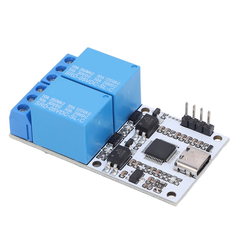 diustou USB Relay Module 2 Channel 5V 10A - Smart Control Via Serial Commands - Stable Structure With Optical Coupling Protecting for Home Automation - Image 5