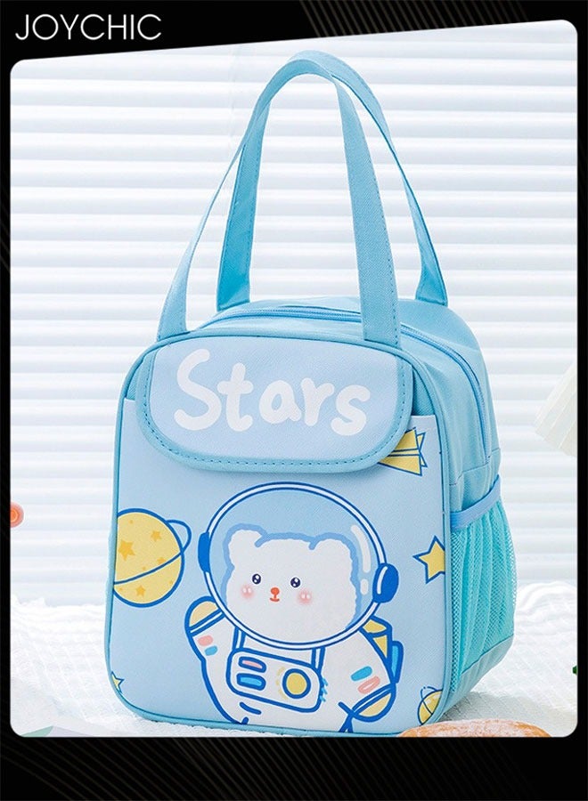 Joychic Cartoon Large Capacity Thermal Bento Bag Leakproof Flap Closure Zipper Lunch Bag Organizer  for School Travel Outdoor Picnic - Image 1