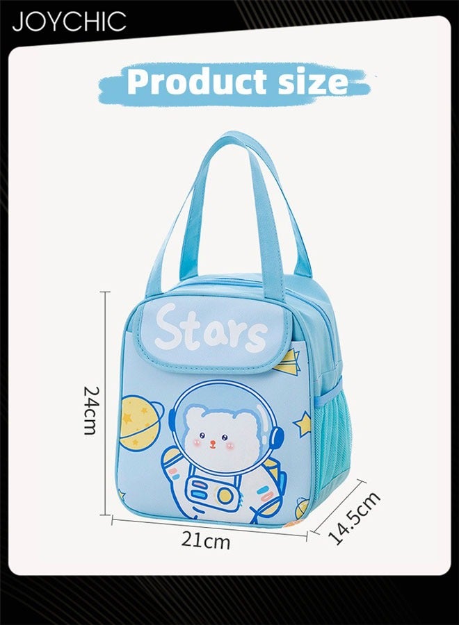 Joychic Cartoon Large Capacity Thermal Bento Bag Leakproof Flap Closure Zipper Lunch Bag Organizer  for School Travel Outdoor Picnic - Image 2