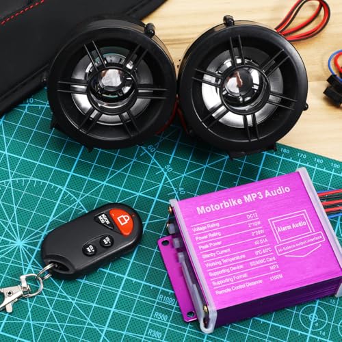 OUNONA 1set Wireless Motorcycle System Compact Stereo Audio for Motorcycles Easy Installation Strong Compatibility MultiFunctional Control for Music and Calls - Image 3