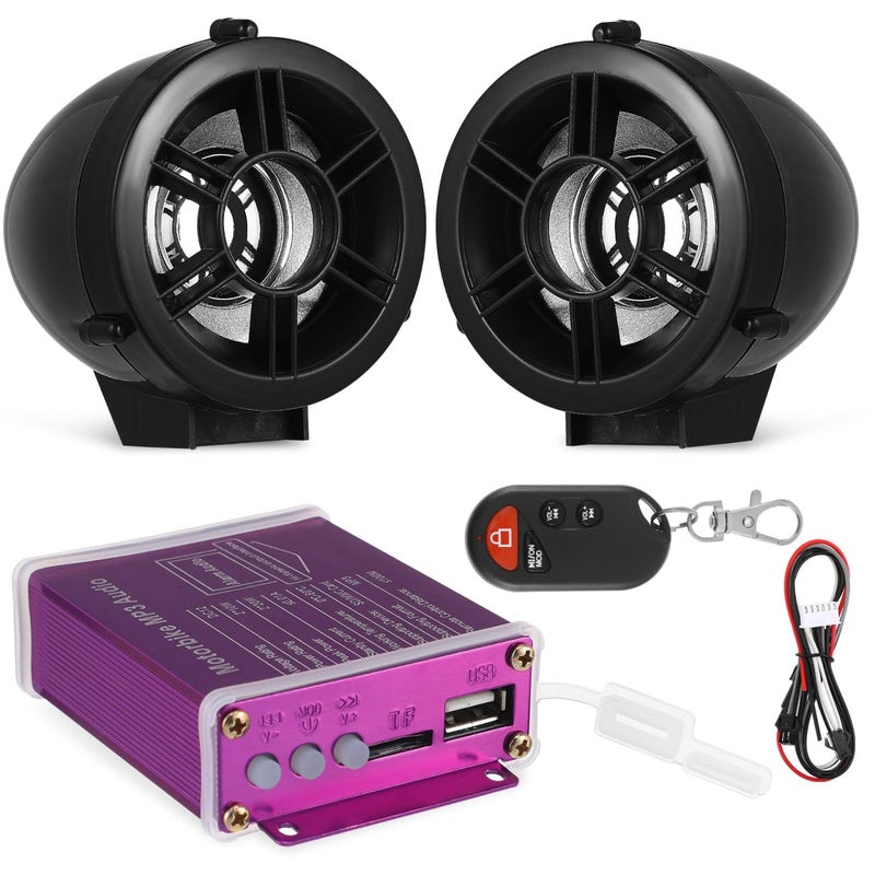 OUNONA 1set Wireless Motorcycle System Compact Stereo Audio for Motorcycles Easy Installation Strong Compatibility MultiFunctional Control for Music and Calls - Image 2