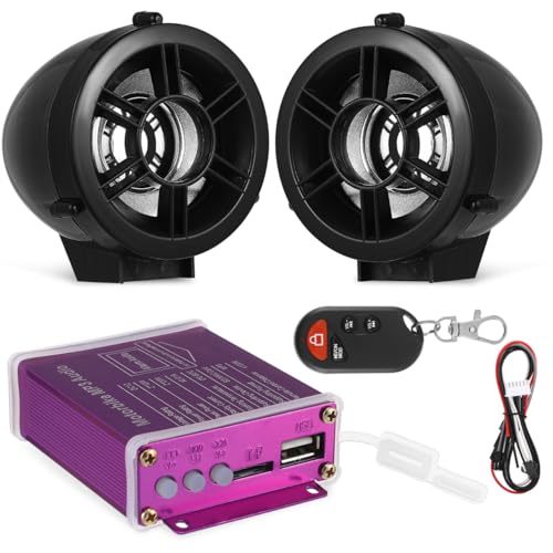 OUNONA 1set Wireless Motorcycle System Compact Stereo Audio for Motorcycles Easy Installation Strong Compatibility MultiFunctional Control for Music and Calls - Image 1