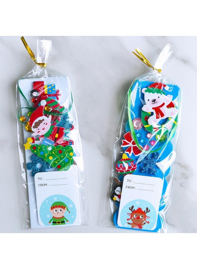 Winlyn 36 Sets Christmas Craft Kits Winter Crafts DIY Christmas Ornaments Art Sets Snowman Reindeer Pine Tree Penguin Christmas Foam Stickers Arts and Crafts for Kids Holiday Classroom Activities - Image 4