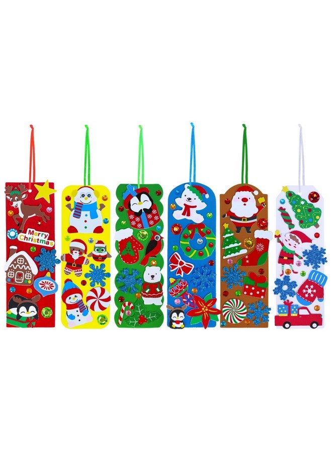 Winlyn 36 Sets Christmas Craft Kits Winter Crafts DIY Christmas Ornaments Art Sets Snowman Reindeer Pine Tree Penguin Christmas Foam Stickers Arts and Crafts for Kids Holiday Classroom Activities - Image 2