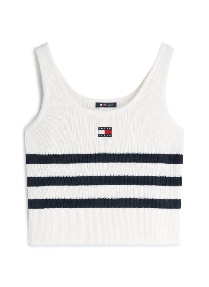 TOMMY JEANS Badge Stripe Knit Tank Top - Image 5