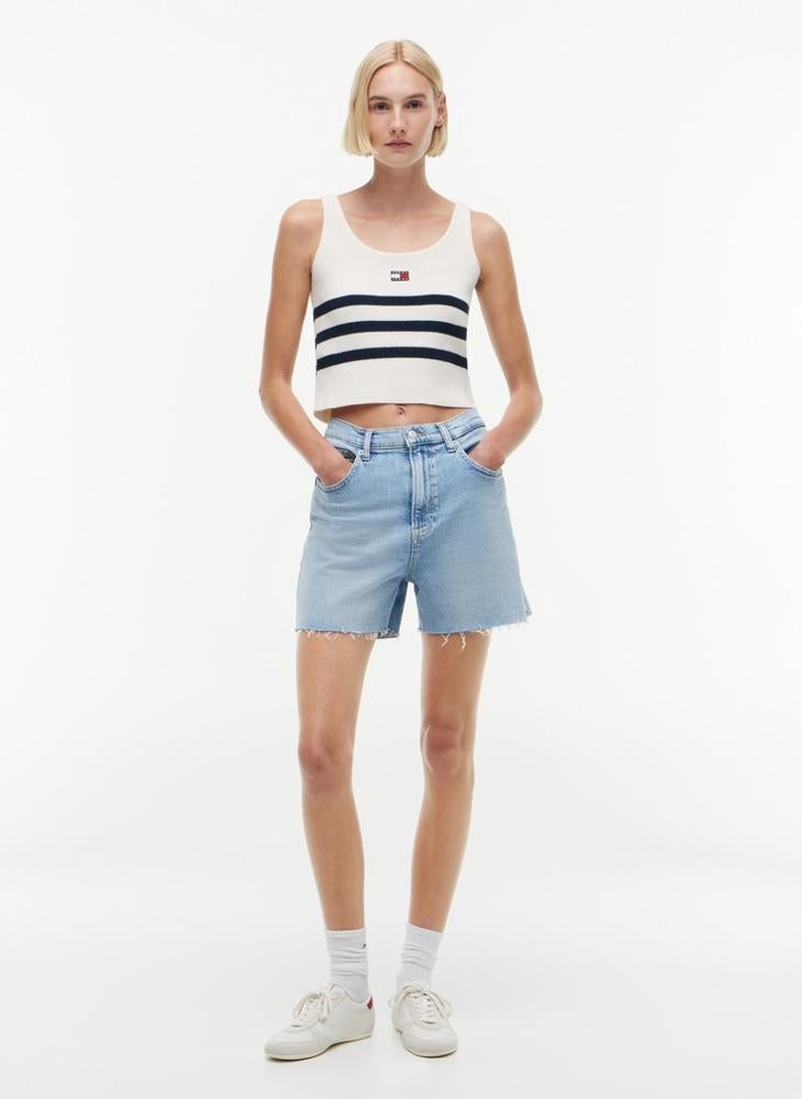 TOMMY JEANS Badge Stripe Knit Tank Top - Image 4