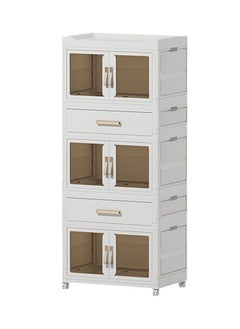 NKX 3 Layers Clear Folding Storage Boxes with 3 drawers  - Image 2
