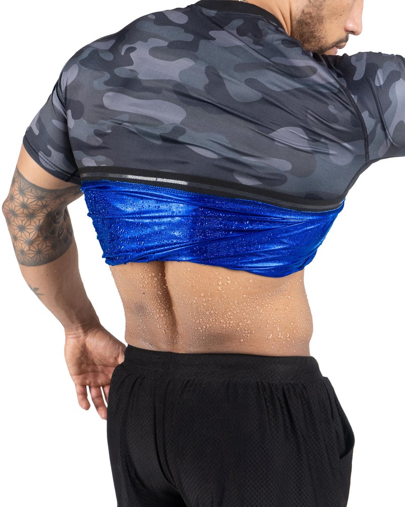 Kewlioo Sauna Shirt for Men - Original Heat Trapping Sweat Vest, Sauna Suit For Men, Compression Workout Sweat Suit for Gym, Workouts - Image 3