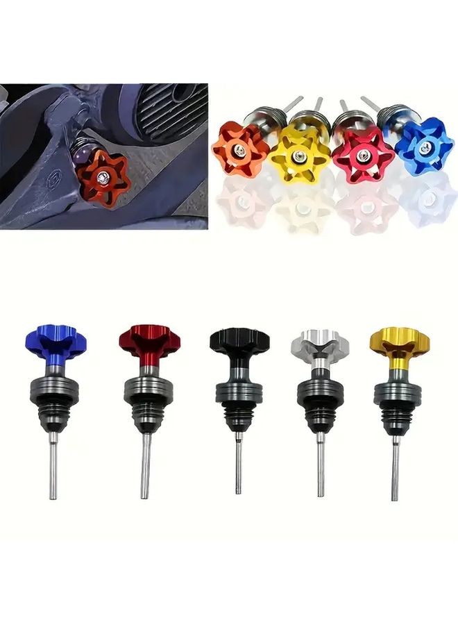 1pc Motorcycle Clover Oil Scale Decorative Screw Cover Universal Accessory - Image 1