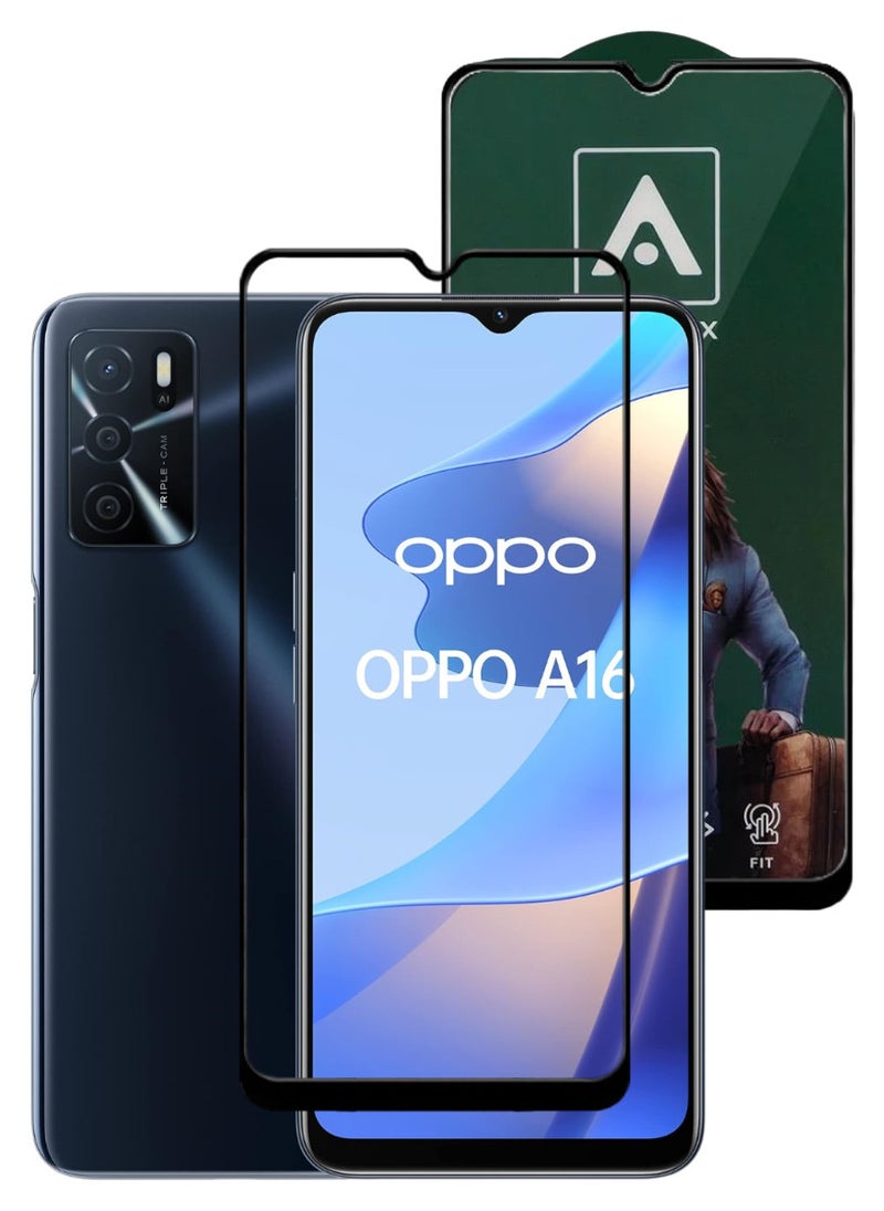 ACLIX Antistatic ESD Dustproof Premium Quality High Definition Tempered Glass Screen Protector Designed For Oppo A16 - Image 1