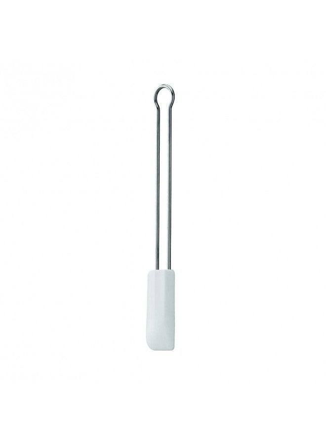 Rosle ملعقة مرنة من الفولاذ المقاوم للصدأ والسيليكون من روسلي، 8 بوصة، بيضاء - Image 1