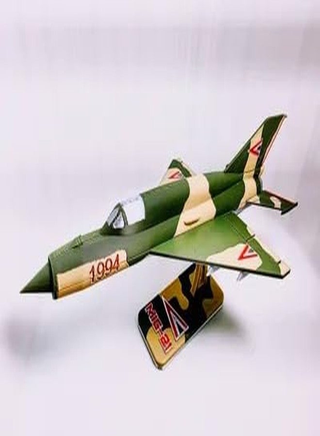 3D CRAFT MIG-21 Fighter Jet 3D Model Kit with Stand – DIY Aircraft Assembly Puzzle, Detailed Air Force Plane Model, STEM Educational Toy for Kids - Image 4
