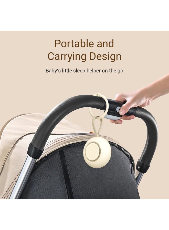 jaroco Portable Baby Sound Machine [White Noise for Babies Kids Adults][Timer Function][12 Soothing Sounds][Sleep Boombox] 15 Hours Battery Life, Travel,Registry,Gifts,Shower,Clips on Baby Stroller - Image 5