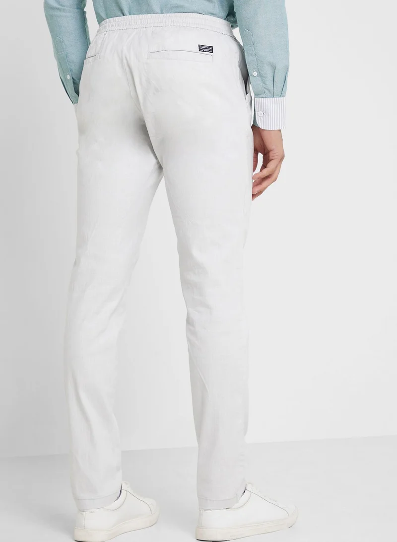 Thomas Scott Thomas Scott Men Comfort Slim Fit Cotton Lycra Chinos