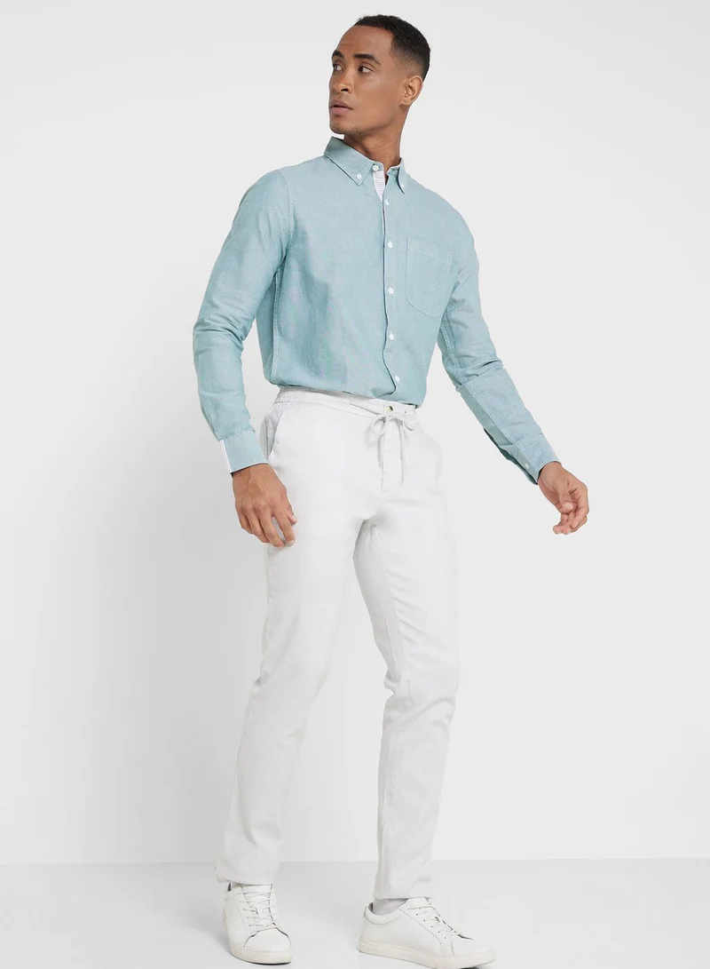 Thomas Scott Thomas Scott Men Comfort Slim Fit Cotton Lycra Chinos