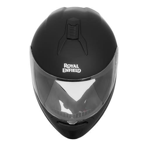 Royal Enfield Full Face Quest Helmet with Visor | ISI & DOT Certified | High Density EPS Liner for Better Impact Absorption | High Impact Grade Thermoplastic Shell | MATT Black (XL) 60 CM - Image 5