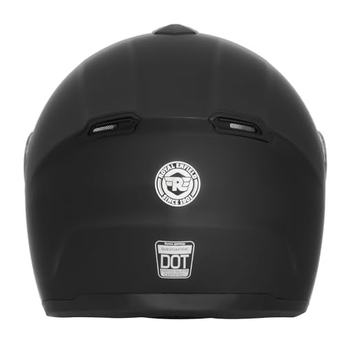 Royal Enfield Full Face Quest Helmet with Visor | ISI & DOT Certified | High Density EPS Liner for Better Impact Absorption | High Impact Grade Thermoplastic Shell | MATT Black (XL) 60 CM - Image 4