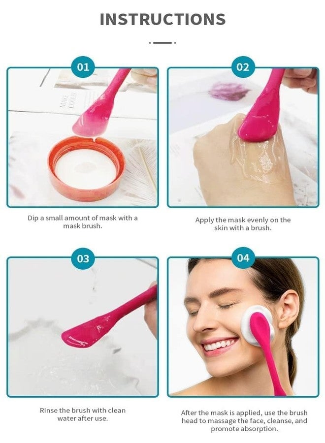 ROODILES Multipurpose Silicone Face Scrubber & Exfoliating Brush | Face Mask Applicator | Facial & Pore Cleansing Brush | Mud and Clay Applicator | Soft and Flexible Silicone Brush (Pack of 1) - Image 5