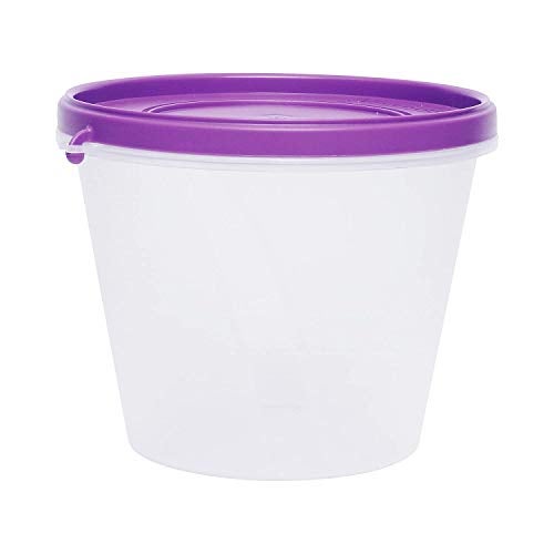 Cutting EDGE SuperSturdy Eco Plastic Container Set, 4-Pieces (1000ml, 750ml, 2X500ml), Air Tight Plastic Food Container Kitchen Storage Set, Spices Keeper (Purple, Set of 4) - Image 4
