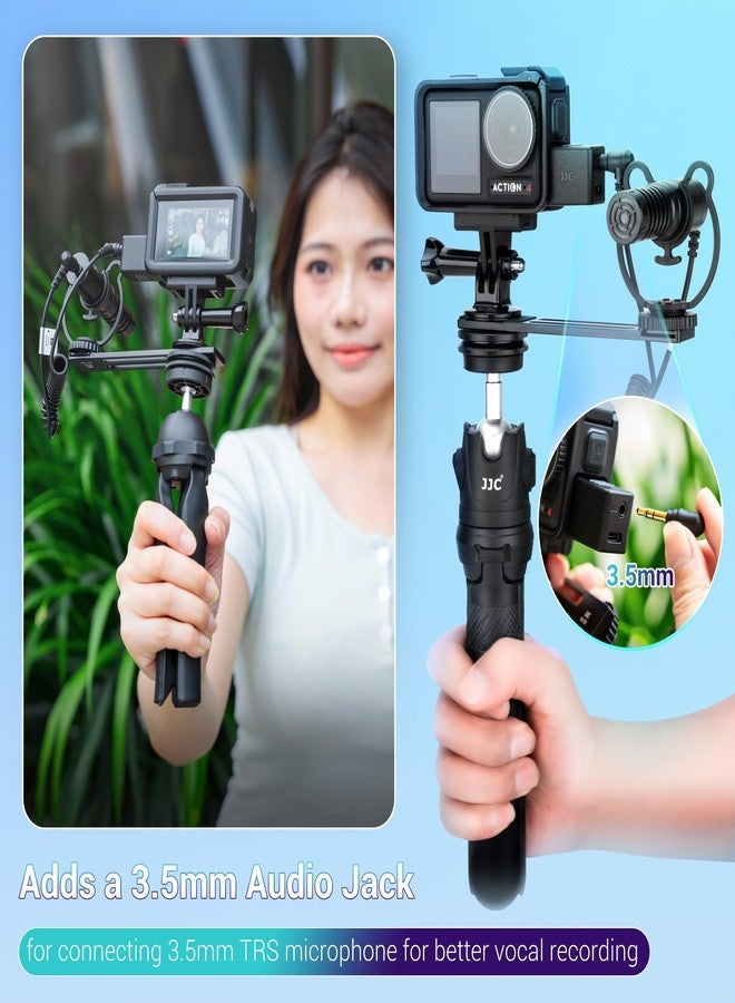 JJC Osmo Action 5 Pro Mic Adapter, 3.5mm Audio Mic Adapter for DJI Osmo Action 5 Pro 4, Supports Microphone Input, External Microphone Converter with Type-C（for Charging）Interface for Recording Vlogging - Image 5