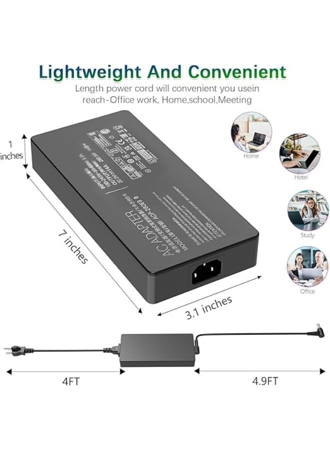 Terabyte 280W 14A 20V ADP-280EB B AC Charger for Asus ROG Strix G15 G17 G513R G513Q G713R G713Q Scar 15 17 G532L G533Z G732L G733Z Hero Scar III G731G G531G G703G Gaming Laptop Power Supply Adapter Cord - Image 2