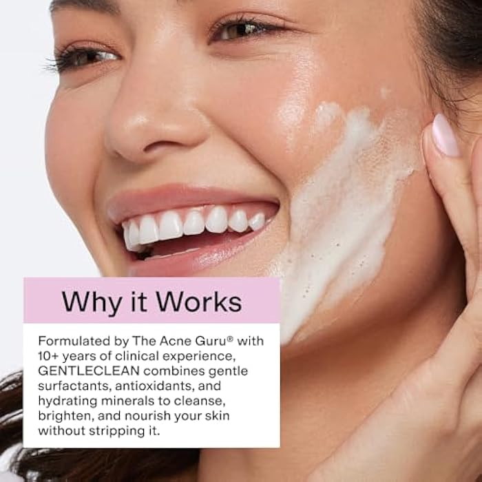 CLEARSTEM - GENTLECLEAN Vitamin C Infused Calming Wash - Facial Cleanser, Makeup Remover - Goldenseal + Green Tea - Facial Skin Care Products - Gluten Free, Cruelty Free - 6 fl oz / 207ml - Image 5