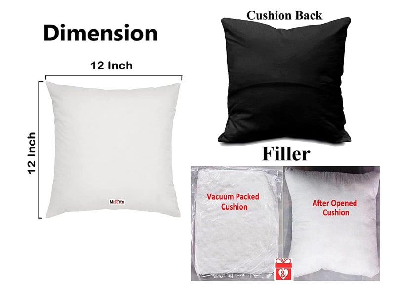 ME  YOU ME & YOU Birthday Gift for Wife - Special Combo Throw Pillow (Multicolor) - Microfiber Fill - Image 3