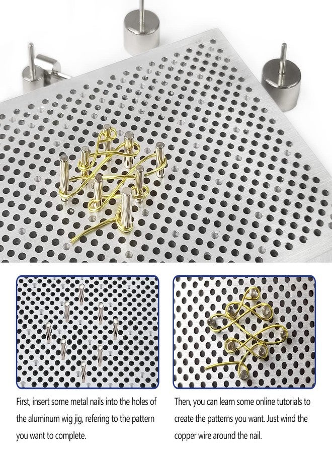 INDIVSHOW Wire Jig Kit with 6 in 1 Wire Bending Plier and Metal Pegs,Tools for Bracelet Earing Jewelry Design Making - Image 5