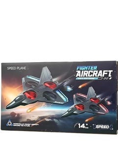 zenvo X RC Quadcopter Floating Fighter Plane – Remote Control Aeroplane for Beginners, Kids & Adults – RTF with Colourful Lights & USB Charging – New Model  - Image 1