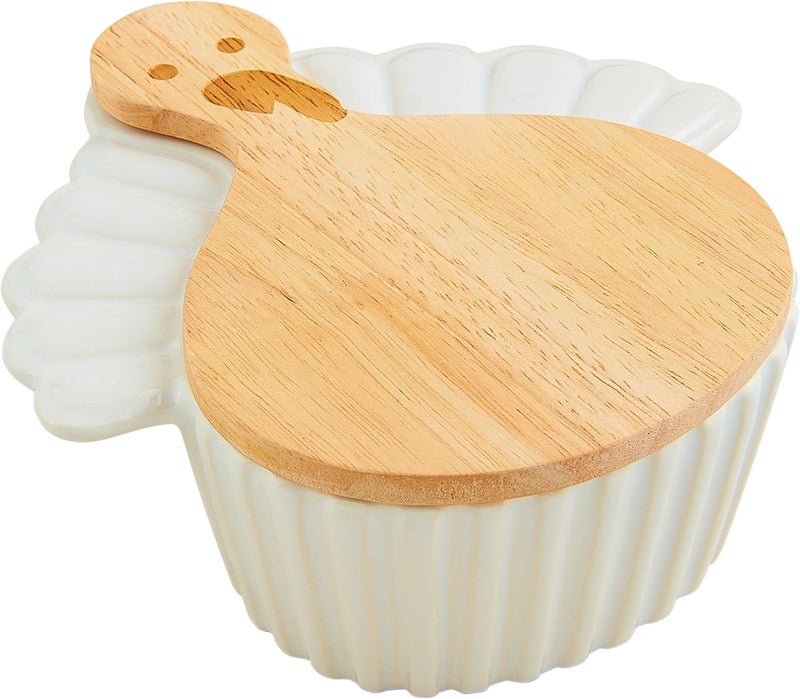 MudPie Covered Tidbit, Turkey, 6" x 5 3/4" - Image 1