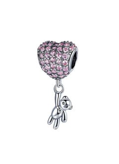 PANDORA Jewelry Zirconia Dangle Charm in Sterling Silver DIY Charms Gift for Women Girls