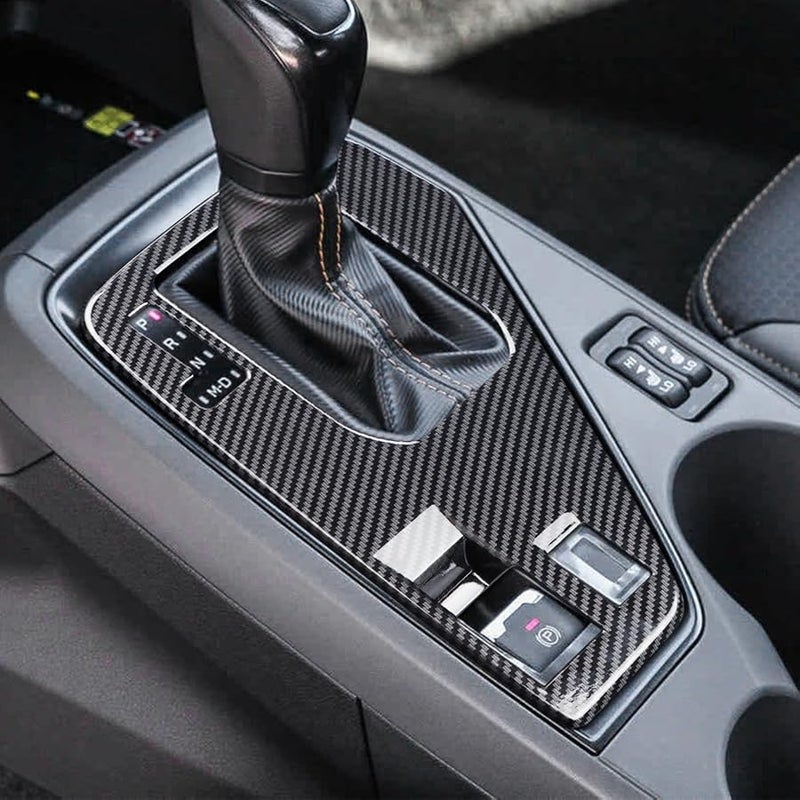 INTGET Small Gear Panel Cover for 2024 2025 2026 Crosstrek/Impreza Accessories Carbon Fiber Plastic Center Console Gear Shift Panel Cover for 2025 2026 Crosstrek(Small Gear Panel Cover) - Image 5