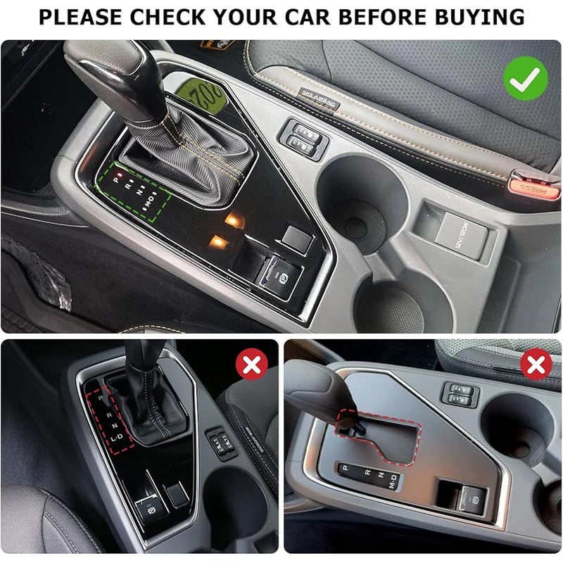 INTGET Small Gear Panel Cover for 2024 2025 2026 Crosstrek/Impreza Accessories Carbon Fiber Plastic Center Console Gear Shift Panel Cover for 2025 2026 Crosstrek(Small Gear Panel Cover) - Image 2