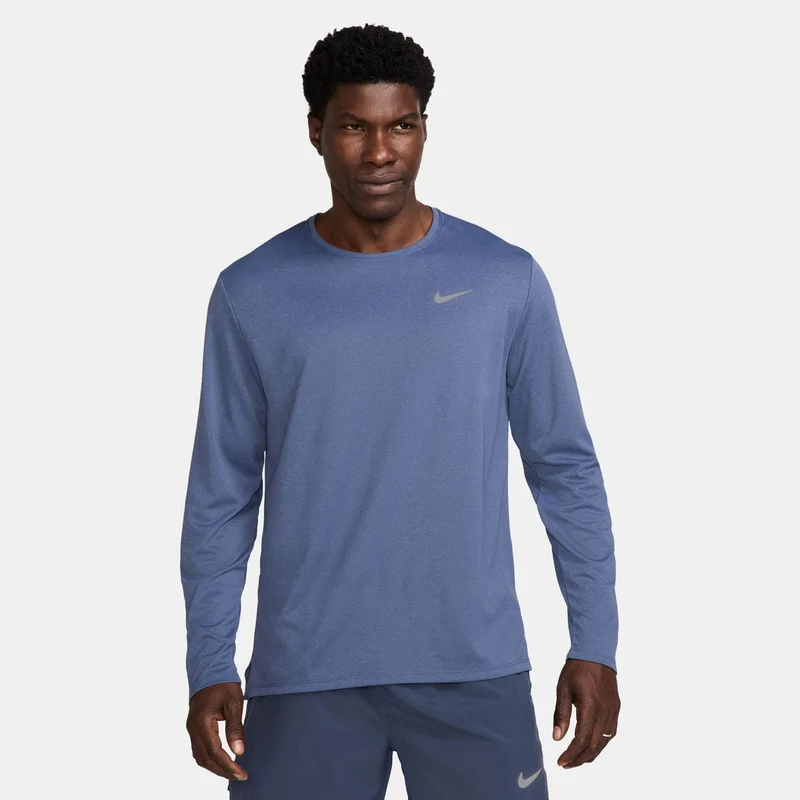 نايكي Men's Miler Dri-FIT UV Running Top