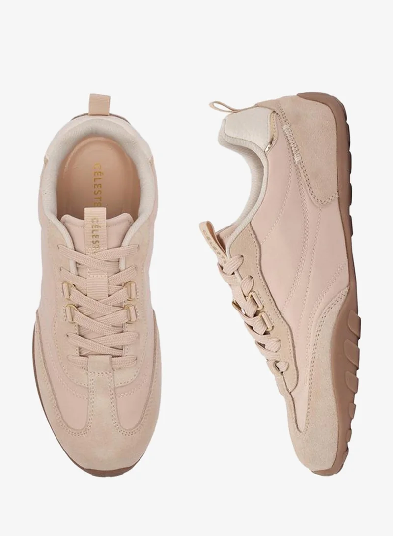 Women Panelled Lace-Up Ankle Sneakers