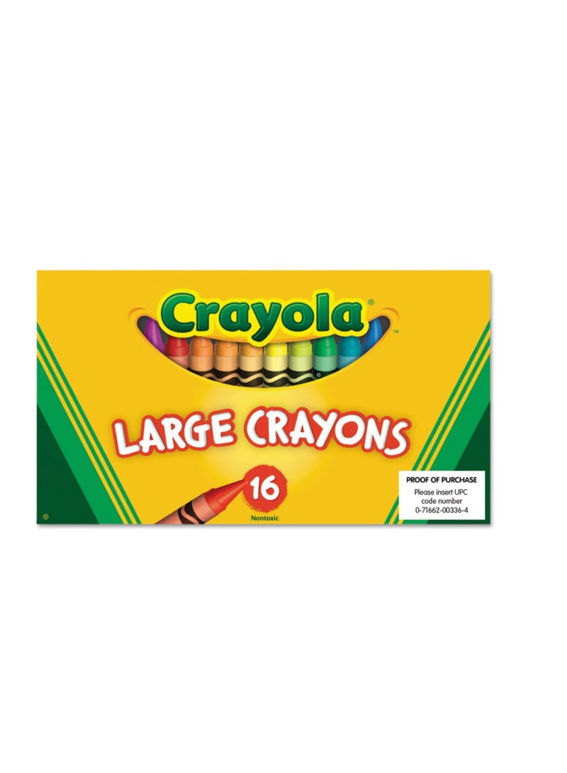كرايولا أقلام تلوين كبيرة من كرايولا عدد 16 عدد