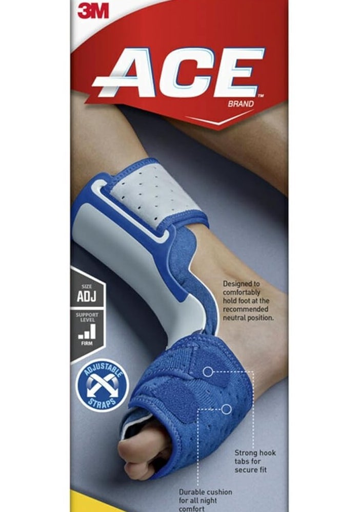 ACE Brand Plantar Fasciitis Sleep Support Foot Brace for Left and Right Foot, Adjustable Comfort for Ankle Circumference 8” to 15” - Image 1