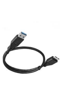 Generic external hard disk usb 3.0 data cable for hard disk and charger tablet super speed 30cm - black  - Image 4