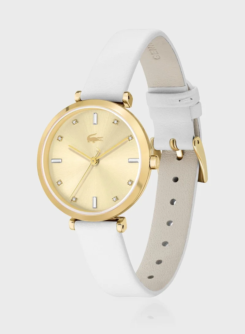 LACOSTE Geneva Leather Strap Analog Watch
