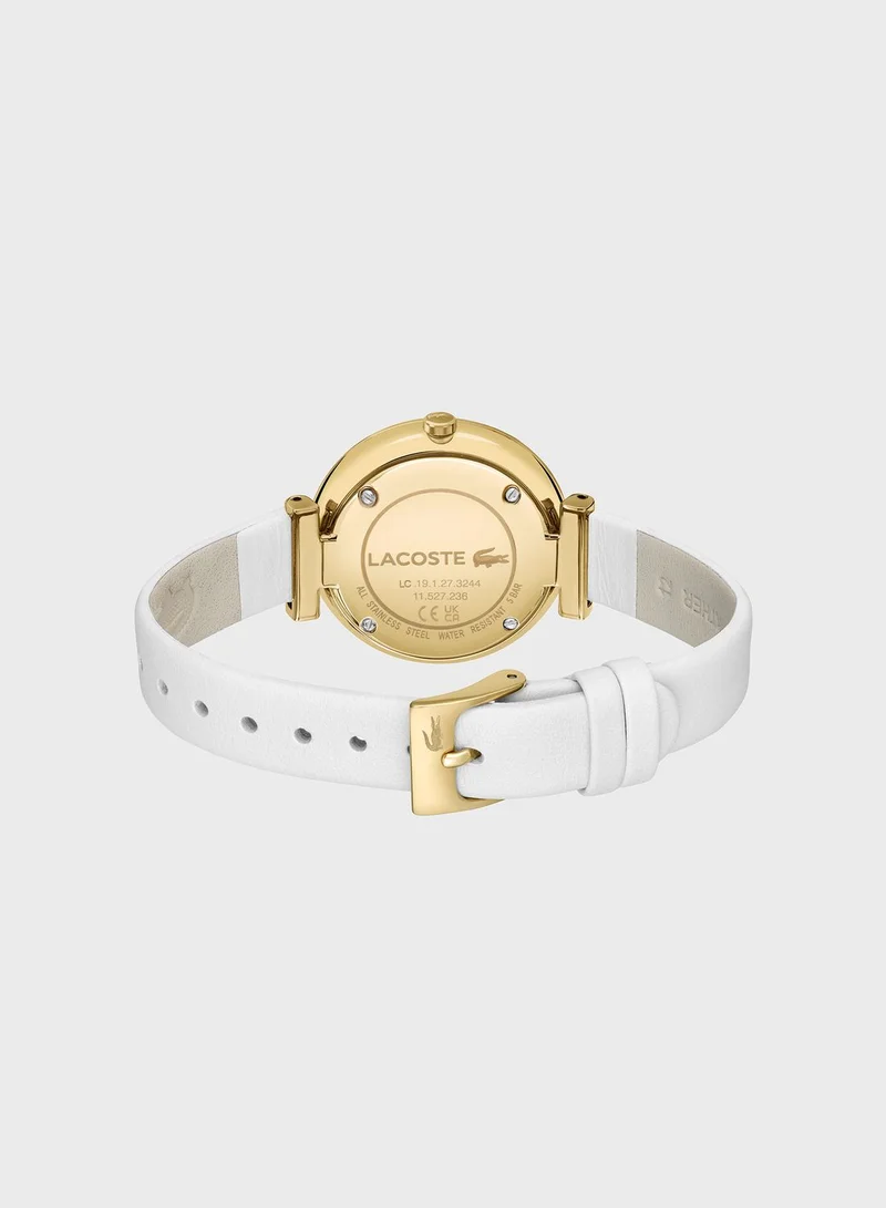 LACOSTE Geneva Leather Strap Analog Watch