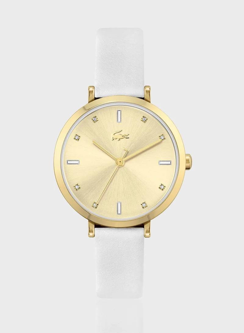 LACOSTE Geneva Leather Strap Analog Watch