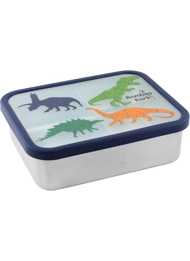 Bamboo Bark - Bamboo Bark Stainless Steel Lunch Box for Kids - Bento Lunch Box Kids with Compartments - BPA Free & Dishwasher Safe Snack Box for School, Picnic - Image 1