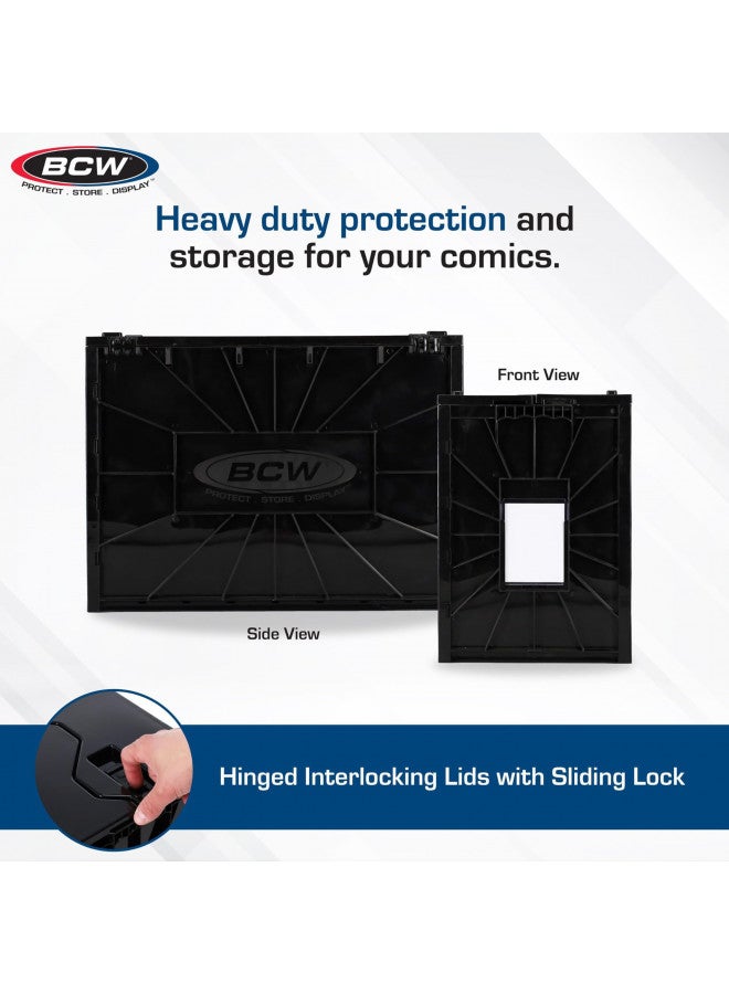 BCW Short Comic BIN - Plastic - Black - Image 2
