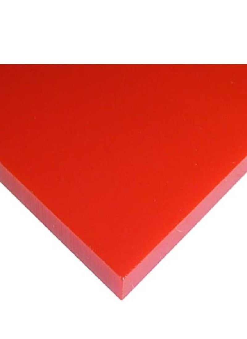 DLS - DLS Red Acrylic Sheet (Pack of 2) 3 mm 12" x 12" - Image 1