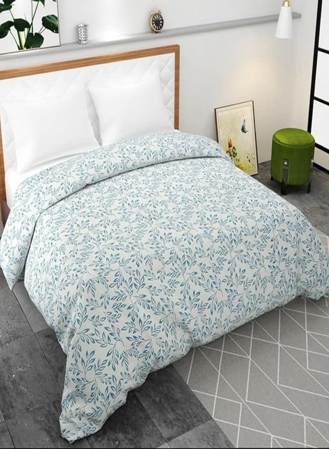 BELVOSTUM غطاء لحاف فاخر من القطن اللامع من بيلفوستوم 280 TC، مقاس كينج، 90 × 100 بوصة - (أبيض) - Image 1
