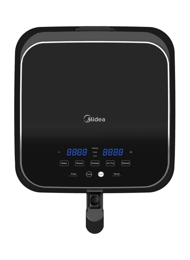 Midea Air Fryer With Dual Cyclone Rapid Hot Technology Includes Frying Grilling Broiling Roasting Baking And Toasting Digital Control Oil Free Suitable For Large Family 5.5 L 1700 W MF-CN55D2 Black - Image 4