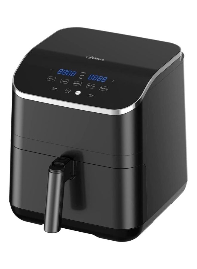 Midea Air Fryer With Dual Cyclone Rapid Hot Technology Includes Frying Grilling Broiling Roasting Baking And Toasting Digital Control Oil Free Suitable For Large Family 5.5 L 1700 W MF-CN55D2 Black - Image 3